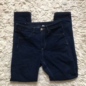 HIGH WAISTED dark skinny jeans